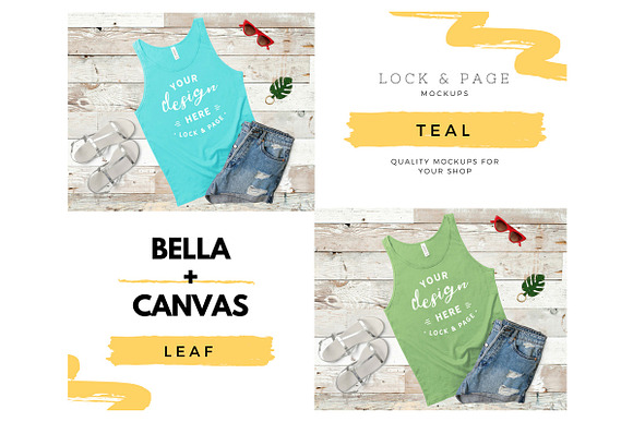 Tank Top Mockup Bella Canvas 3480 V6 in Product Mockups - product preview 1