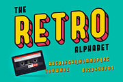 Retro alphabet