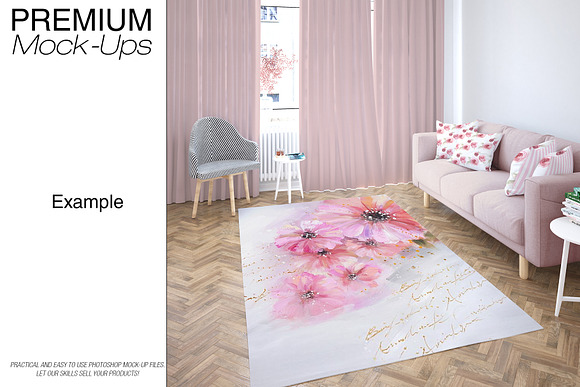 Carpets in Living Room Pack in Product Mockups - product preview 10