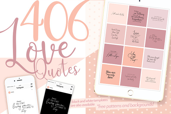 Love and Romance Social Media Quotes in Instagram Templates - product preview 5