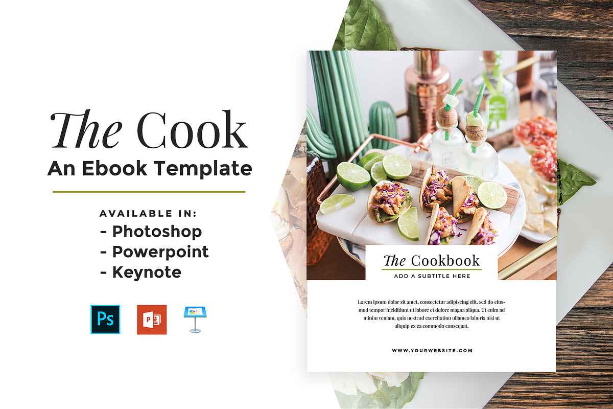 The Cook: E-Book Template in Magazine Templates - product preview 8