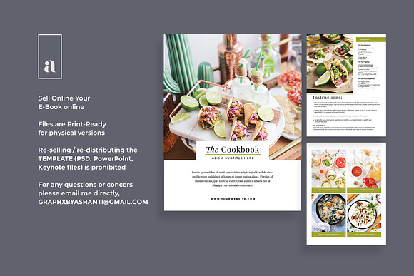 The Cook: E-Book Template in Magazine Templates - product preview 2