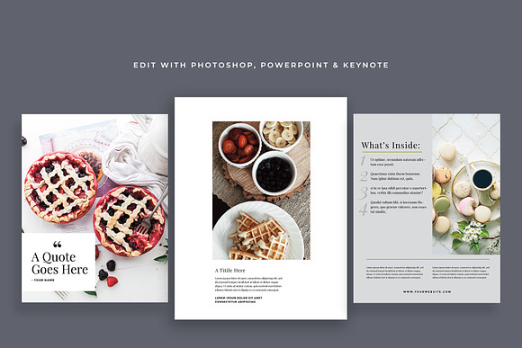 The Cook: E-Book Template in Magazine Templates - product preview 3