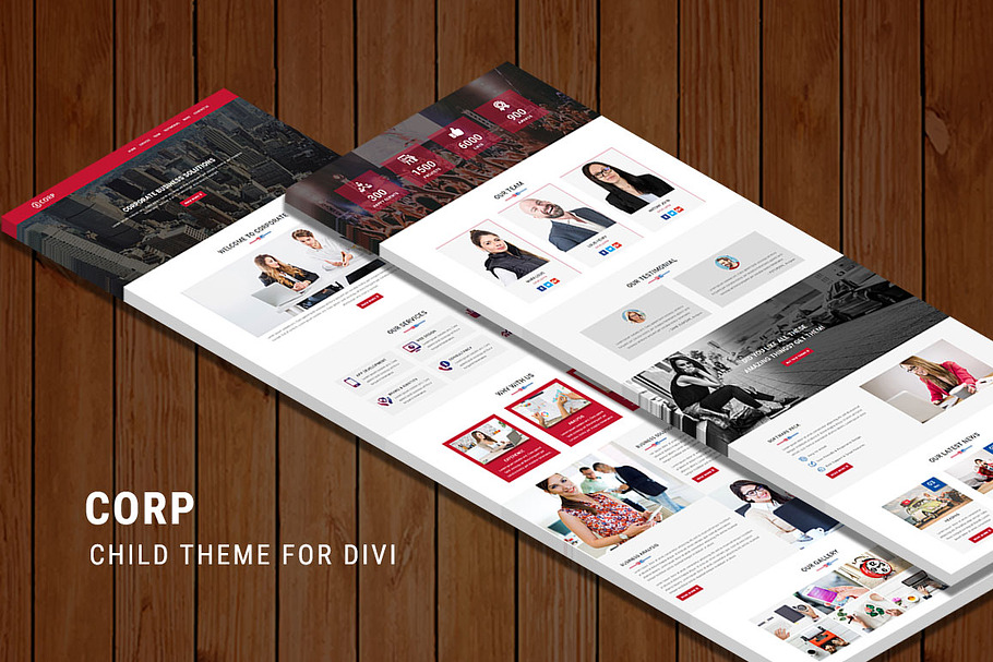 Corp – One Page Child Theme for Divi