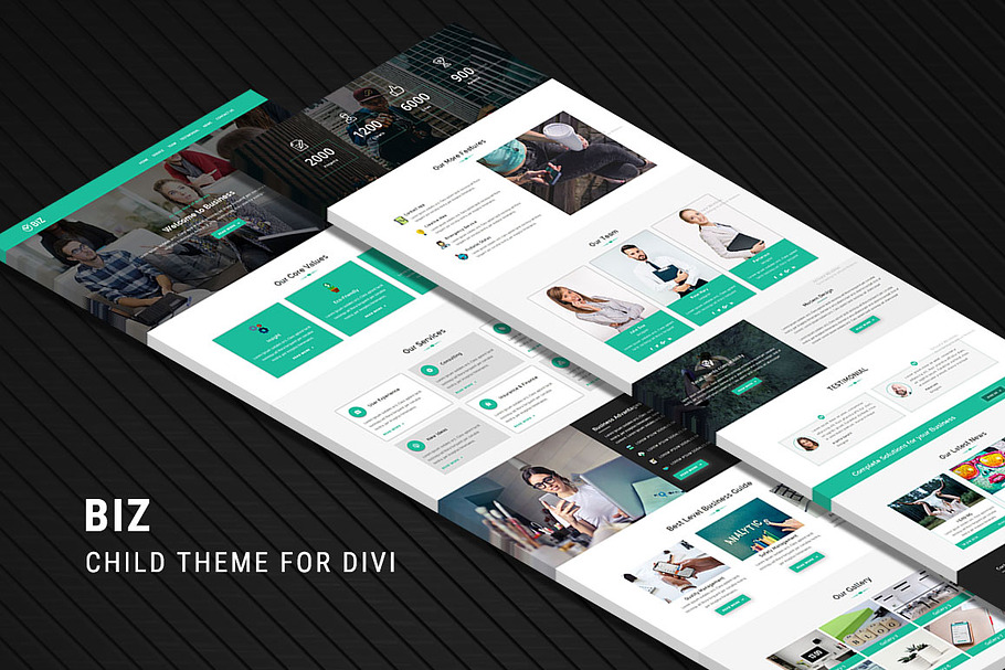 Biz – One Page Child Theme for Divi