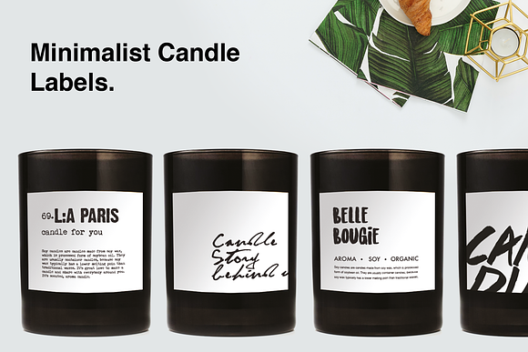 Minimalist Candle Label in Logo Templates - product preview 6