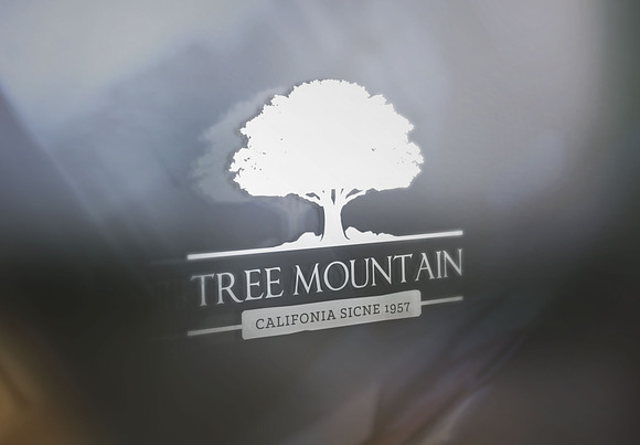 Tree Mountain in Logo Templates - product preview 1