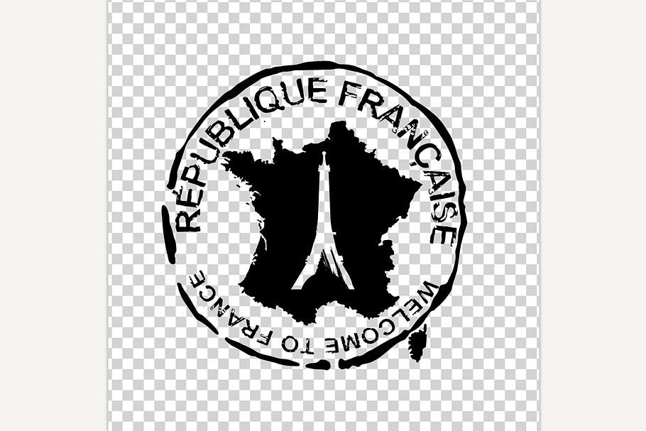 French Visa Stamp