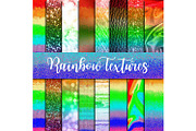 Rainbow Textures Digital Paper