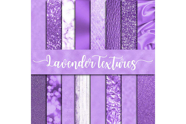 Lavender Textures Digital Paper