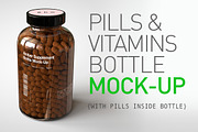 Pill Bottle | Vitamin Bottle Mock-Up