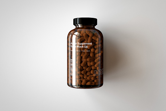 Pill Bottle | Vitamin Bottle Mock-Up in Product Mockups - product preview 6