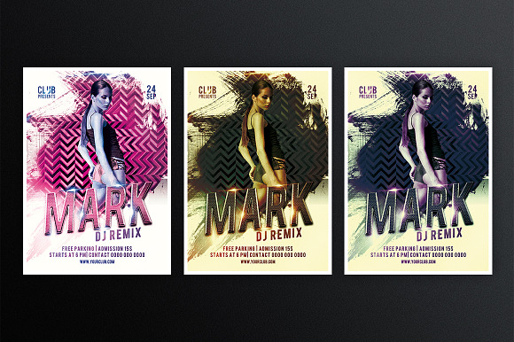Mark DJ Remix in Flyer Templates - product preview 1