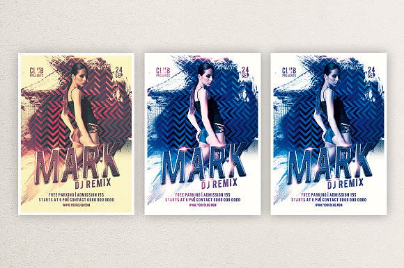 Mark DJ Remix in Flyer Templates - product preview 2