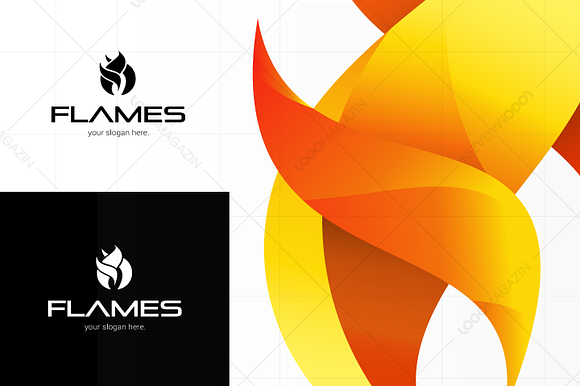 Flames - Modern Logo Template in Logo Templates - product preview 4