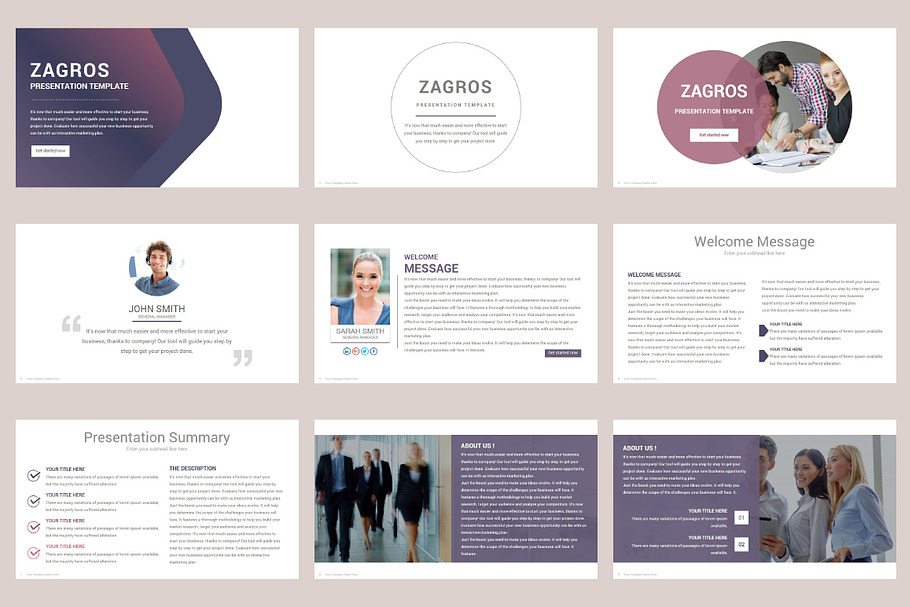 Zagros Business PowerPoint Template in PowerPoint Templates - product preview 8