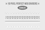 Web dividers design elements