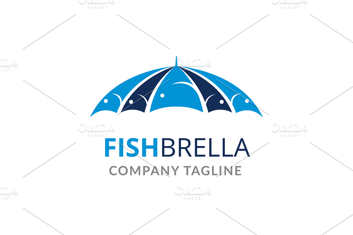 FishBrella Logo in Logo Templates - product preview 8