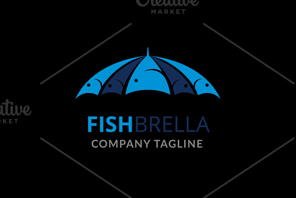 FishBrella Logo in Logo Templates - product preview 1