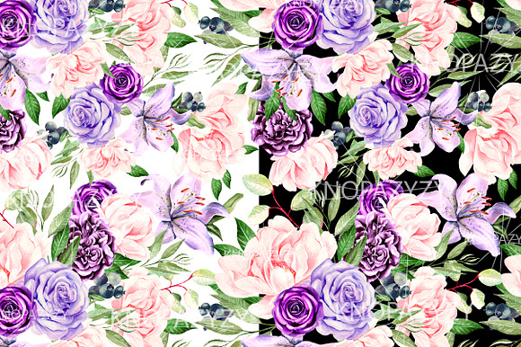 Hand Drawn Watercolor 9 Pattern in Patterns - product preview 5