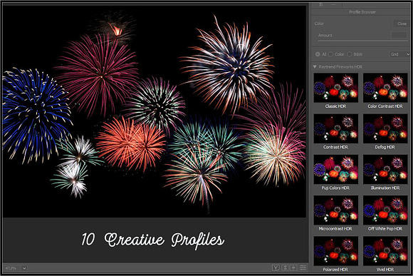 Fireworks HDR Profiles Lightroom ACR in Photoshop Plugins - product preview 9