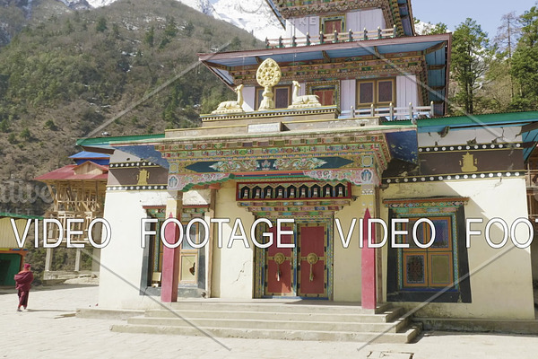 Monastery in the village Lho, Nepal.