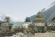 Entrance Nepalese village Lho
