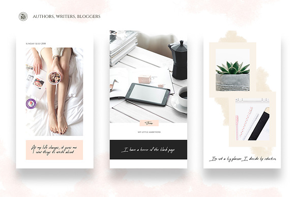 Instagram Stories for Writers in Instagram Templates - product preview 4