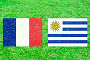 France vs Uruguay Sports Background