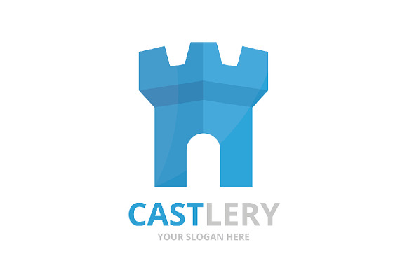 Vector castle logo combination.   in Logo Templates - product preview 1