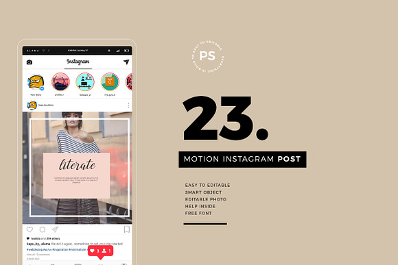 46 Animate Insta Story&Post in Instagram Templates - product preview 1