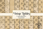 Vintage Heraldry Digital Paper
