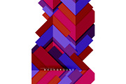 Multicolored abstract geometric