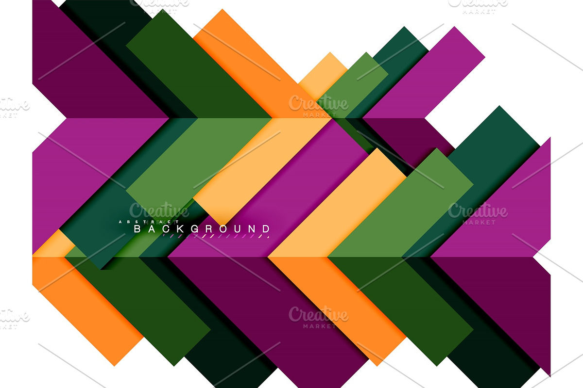 Multicolored abstract geometric in Illustrations - product preview 8