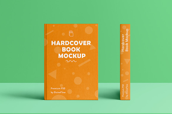 Hard Cover Book Mockup in Print Mockups - product preview 1