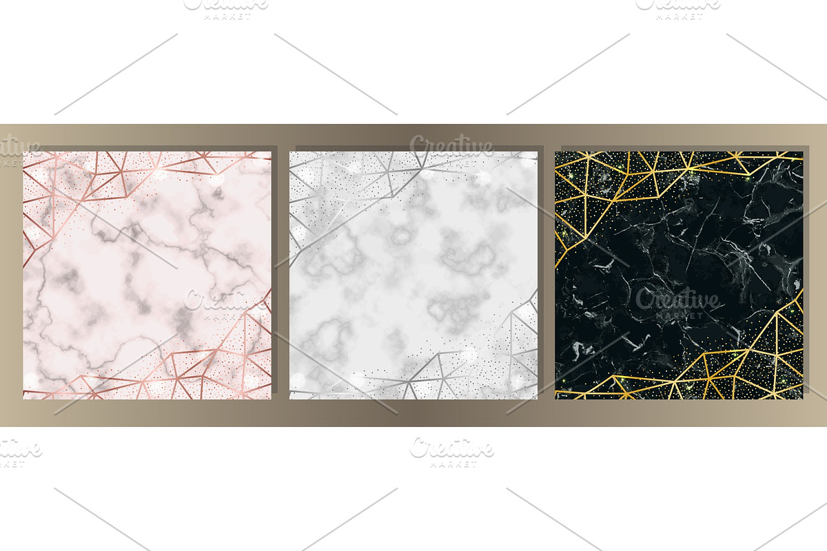 Luxury Marble and Glitter Set in Illustrations - product preview 8