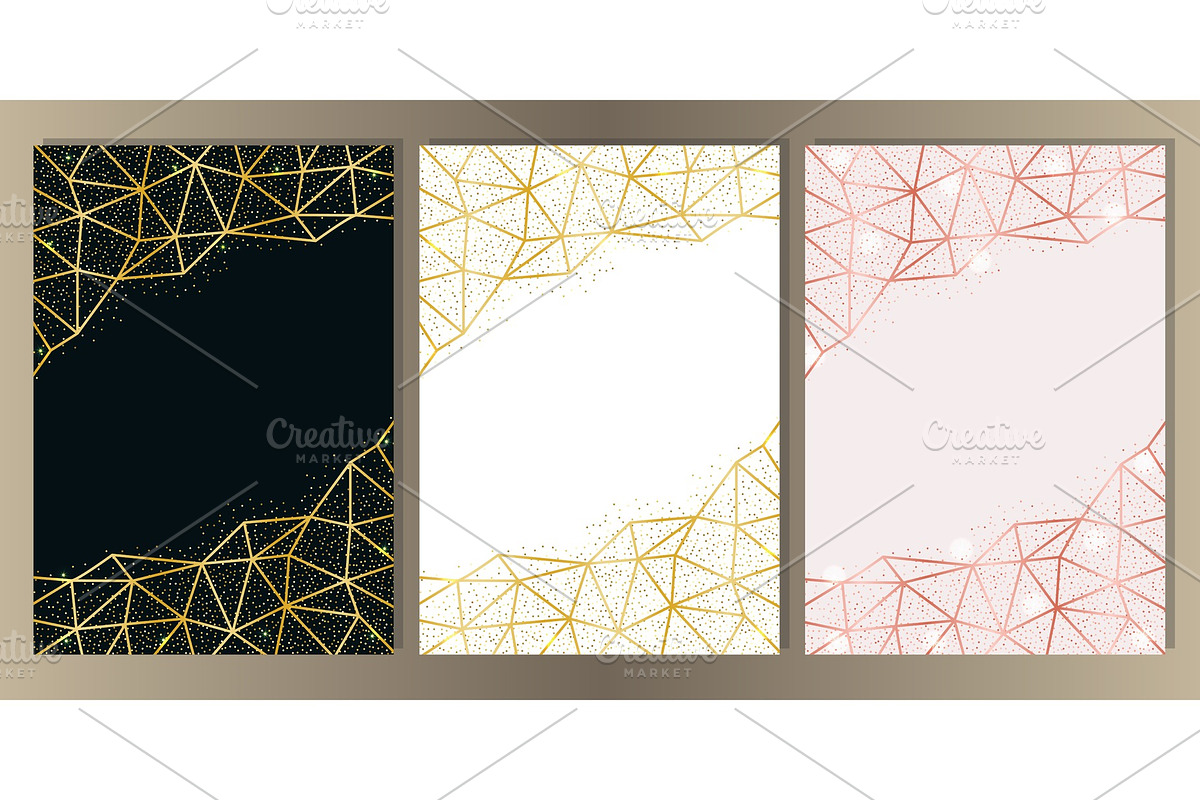 Glitter and Geometric Frame Set in Illustrations - product preview 8