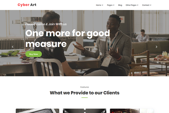 CyberArt - Business,Startup WP Theme in WordPress Business Themes - product preview 4