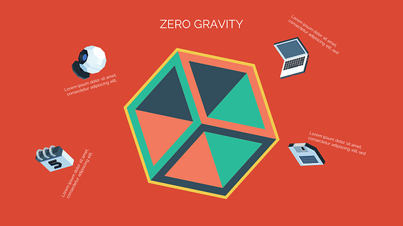 3D Cube Infographics in Presentation Templates - product preview 1
