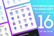 Information Technology Icons Set