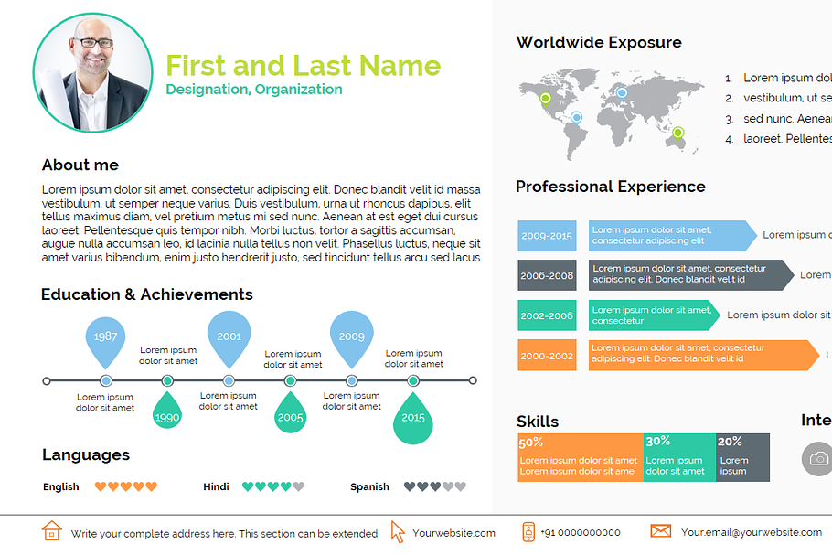 Smart Resume in Presentation Templates - product preview 8