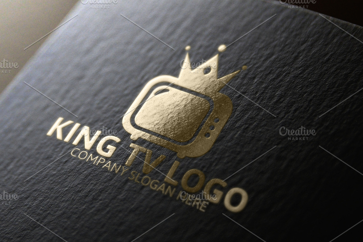 King Tv Logo in Logo Templates - product preview 8