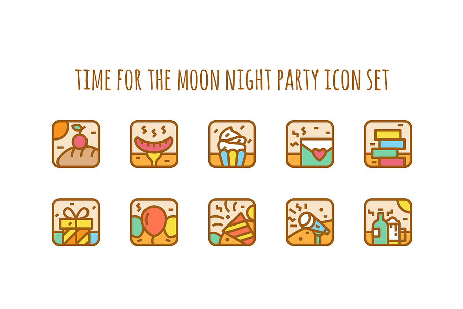 Party Icon Set in Graphics - product preview 8