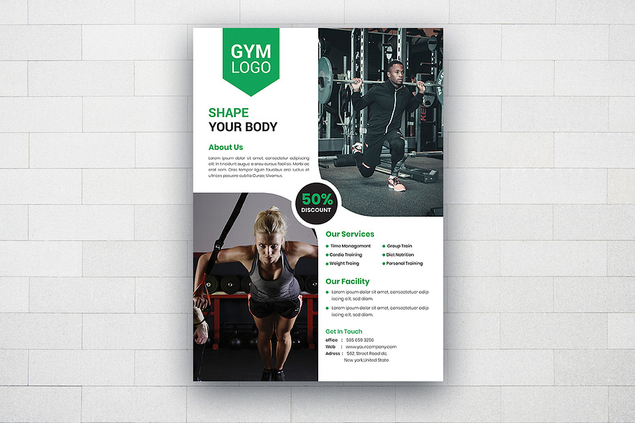 Fitness Flyer Template in Flyer Templates - product preview 8