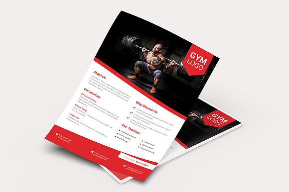 Fitness Flyer Template in Flyer Templates - product preview 2