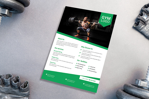 Fitness Flyer Template in Flyer Templates - product preview 5