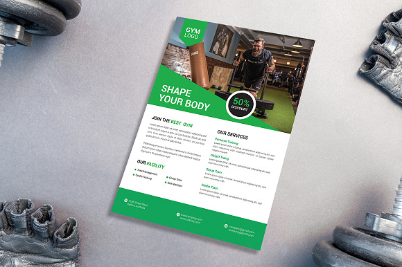 Fitness Flyer Template in Flyer Templates - product preview 4