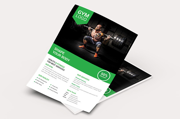  Fitness Flyer Template in Flyer Templates - product preview 2