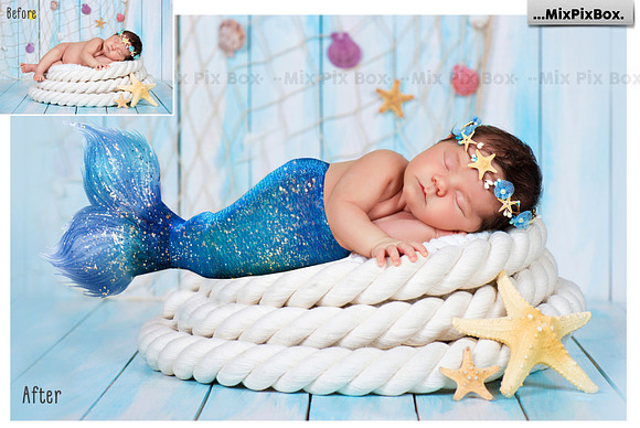 Mermaid Tail Overlays in Photoshop Layer Styles - product preview 1