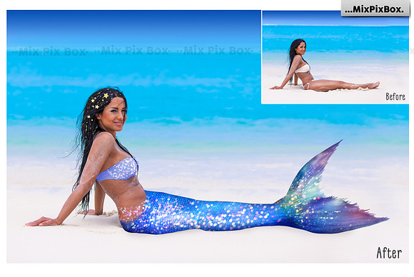Mermaid Tail Overlays in Photoshop Layer Styles - product preview 2